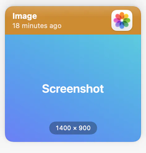 An image clip in the same pinboard, sharing the pinboard’s colour.